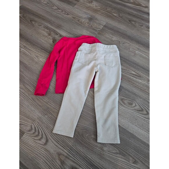 Toddler girls outfit long sleeve top gray pants size 3t - Picture 6 of 6